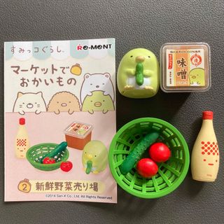 スミッコグラシ(すみっコぐらし)のすみっコぐらし リーメント 食玩 ミニチュア マーケットでおかいもの ぺんぎん？(その他)