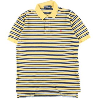 ラルフローレン(Ralph Lauren)の古着 ラルフローレン Ralph Lauren POLO by Ralph Lauren 長袖 ボーダー ポロシャツ メンズL /eaa354943(ポロシャツ)