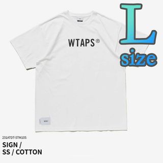 ダブルタップス(W)taps)の新品 未開封 L Sign SS Cotton White WTAPS 23SS(Tシャツ/カットソー(半袖/袖なし))