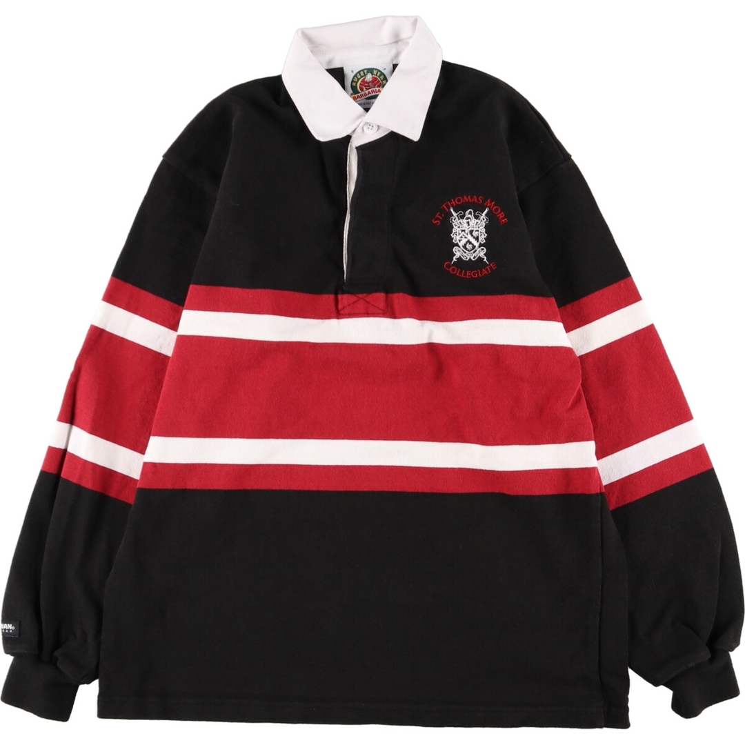 BARBARIAN RUGBY WEAR 長袖 ラガーシャツ メンズM /eaa352145