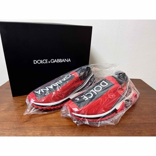ドルガバ／DOLCE＆GABBANA シューズ スニーカー 靴 ローカット メンズ 男性 男性用レザー 革 本革 レッド 赤  CS1517