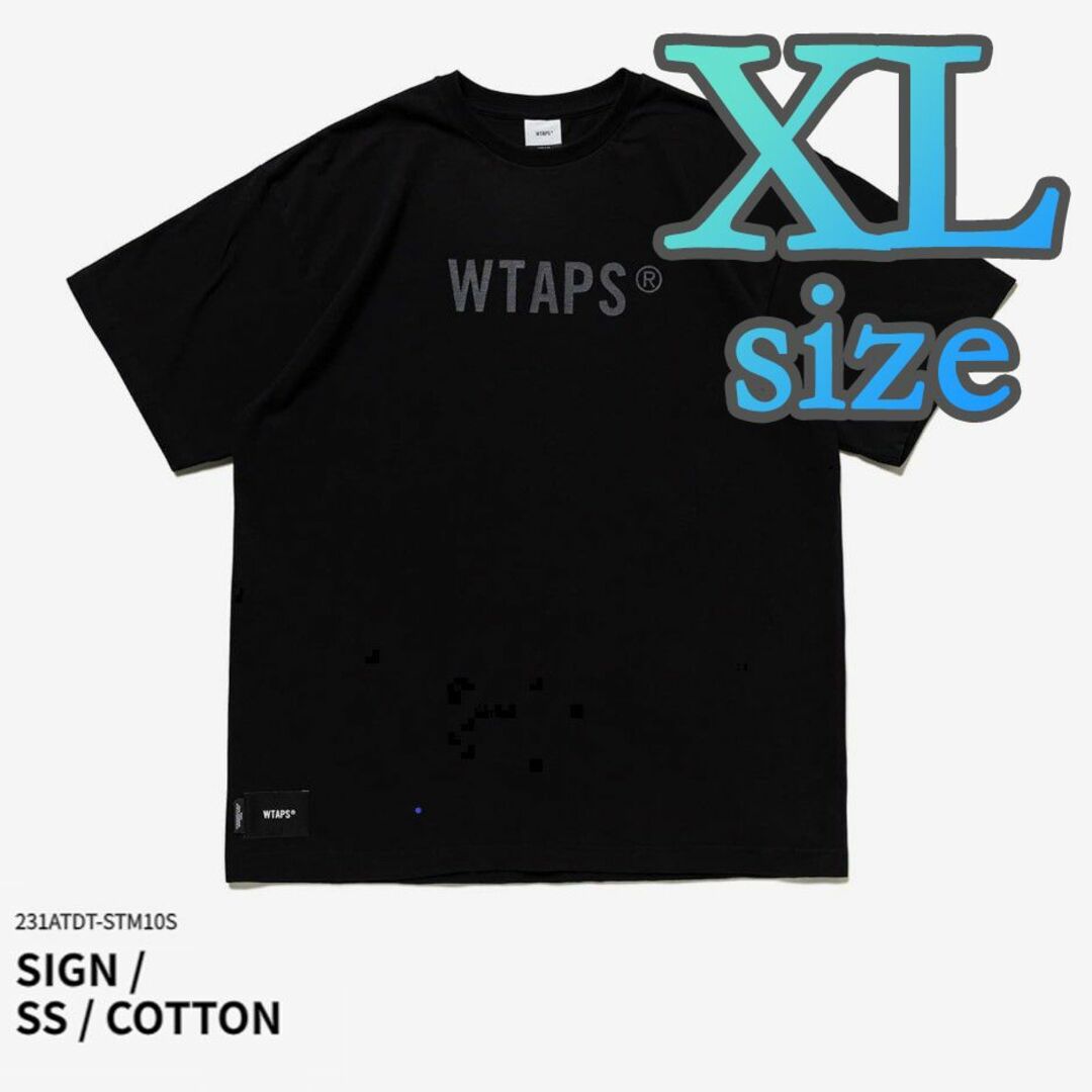 新品未開封 XL Sign SS Cotton Black WTAPS 23SS