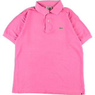 ラコステ(LACOSTE)の古着 80年代 ラコステ LACOSTE CHEMISE フレンチラコステ 半袖 ポロシャツ フランス製 3 メンズM ヴィンテージ /eaa351451(ポロシャツ)