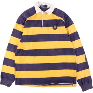 ラルフローレン(Ralph Lauren)の古着 90年代 ラルフローレン Ralph Lauren POLO by Ralph Lauren 長袖 ラガーシャツ USA製 メンズM /eaa354963(シャツ)