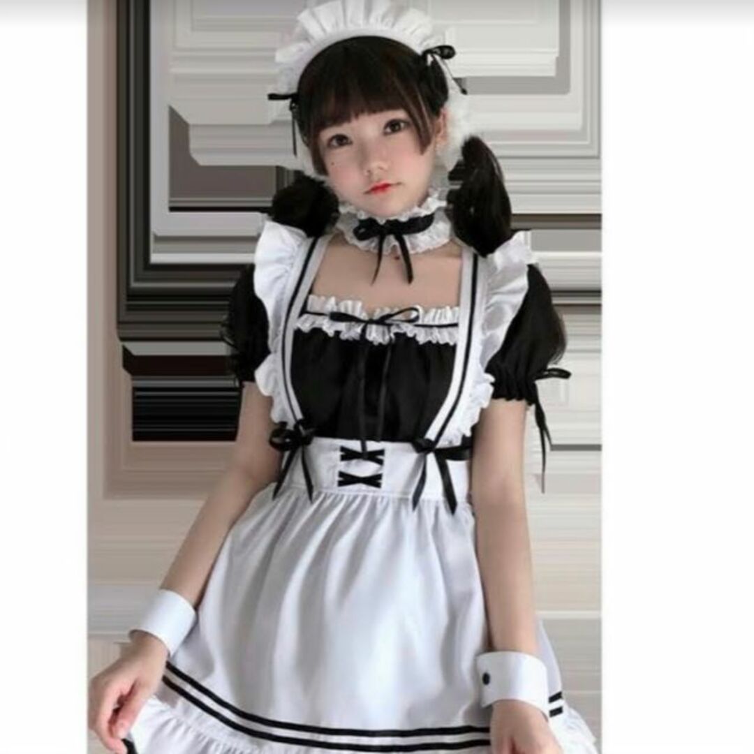 [XL] メイド服 ロリータ コスプレ フルセット コスチューム  ハロウィン