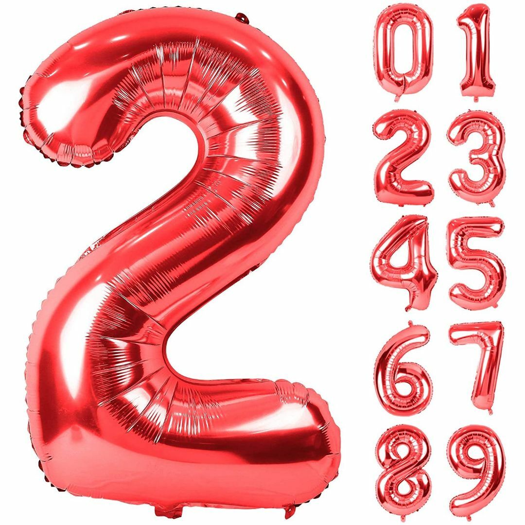 色: 数字RED2】QJZoncuji 風船 バルーン 風船 誕生日 飾り付けの通販 by uri QJZoncuji 風船 バルーン 風船 誕生日 飾り付け Birthday バースデー パーティー 装飾 デコレーションセット (数字0)