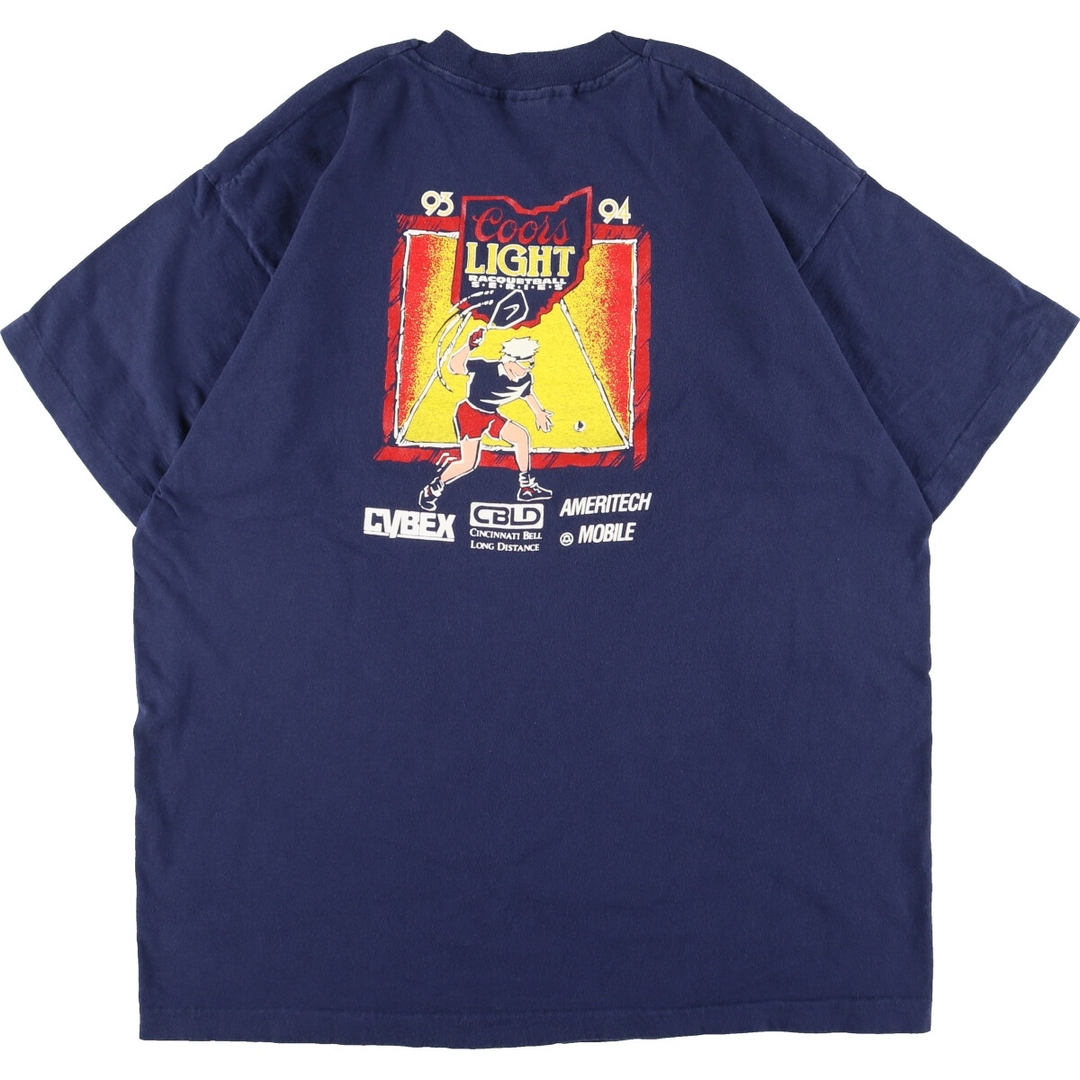 90年代 フルーツオブザルーム FRUIT OF THE LOOM 両面プリント プリントTシャツ USA製 メンズL ヴィンテージ /eaa341799