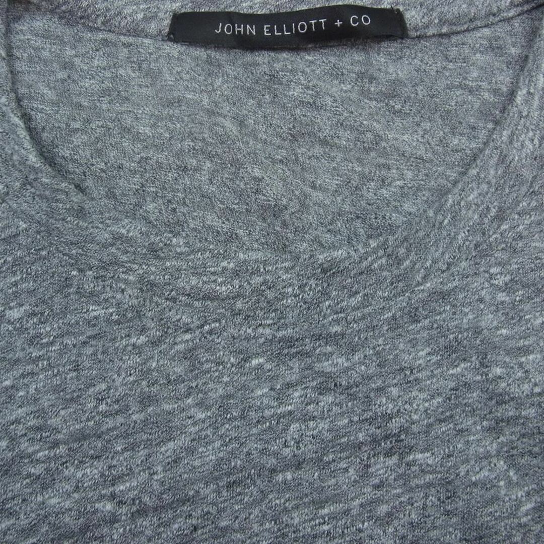 JOHN ELLIOTT ジョンエリオット カットソー メランジ 霜降り ロング カットソー Tシャツ グレー系 0 2