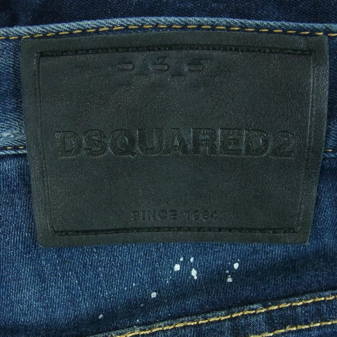 DSQUARED2(ディースクエアード)のDSQUARED2 ディースクエアード 国内正規品 S74LB0923 S30708 SUPER TWINKY JEAN ダメージ加工 スタッズ スキニー デニム パンツ インディゴブルー系 44【中古】 メンズのパンツ(デニム/ジーンズ)の商品写真