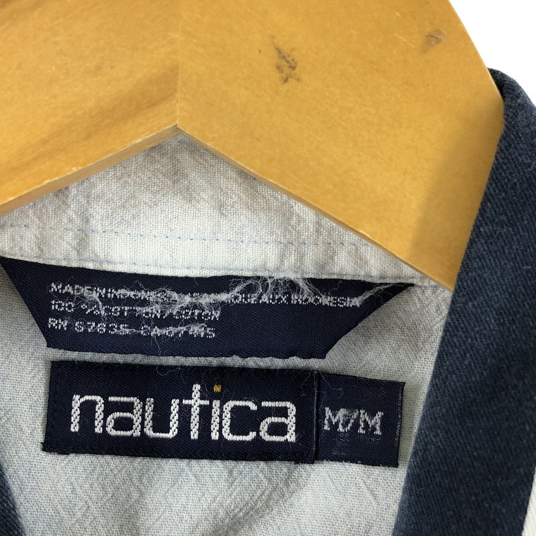 NAUTICA(ノーティカ)の古着 ノーティカ NAUTICA マルチストライプ 長袖 ボタンダウンストライプシャツ メンズL /eaa352111 メンズのトップス(シャツ)の商品写真