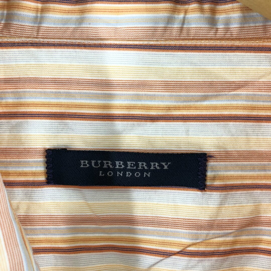 BURBERRY(バーバリー)の古着 バーバリー Burberry's LONDON マルチストライプ 長袖 ストライプシャツ USA製 メンズXXL /eaa352113 メンズのトップス(シャツ)の商品写真