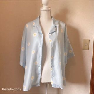 大きいサイズ☆花柄シャツ(シャツ/ブラウス(半袖/袖なし))