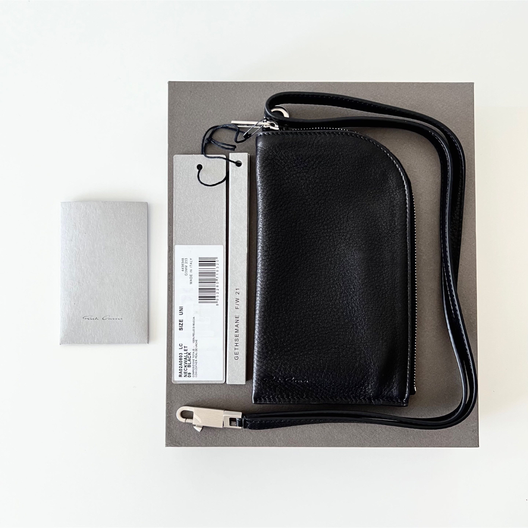 Rick Owens(リックオウエンス)の新品　21FW RICK OWENS NECK WALLET  レザー　財布 メンズのファッション小物(長財布)の商品写真