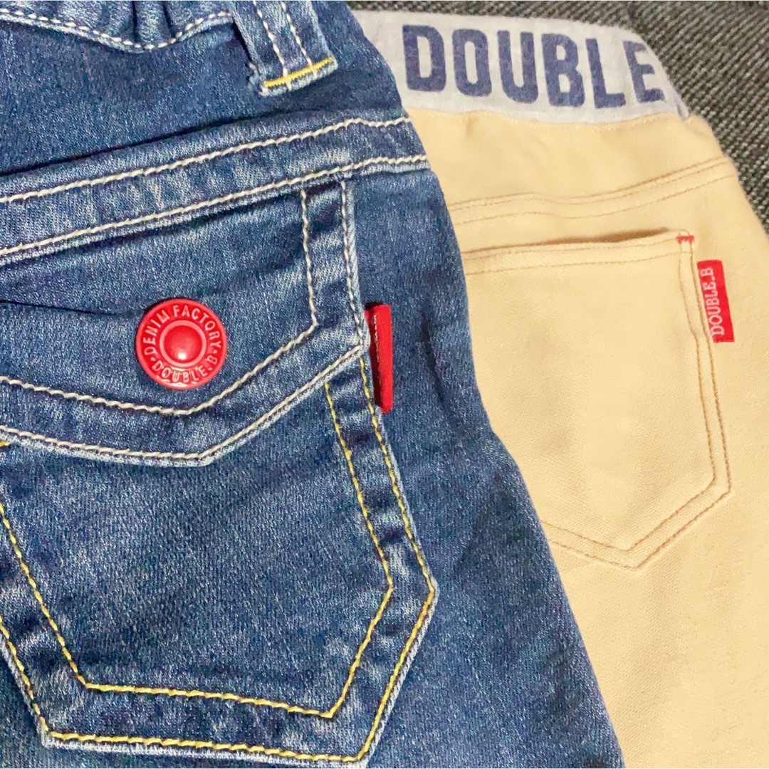DOUBLE.B - ミキハウス ダブルビー パンツ2枚まとめ売り 120cmの通販