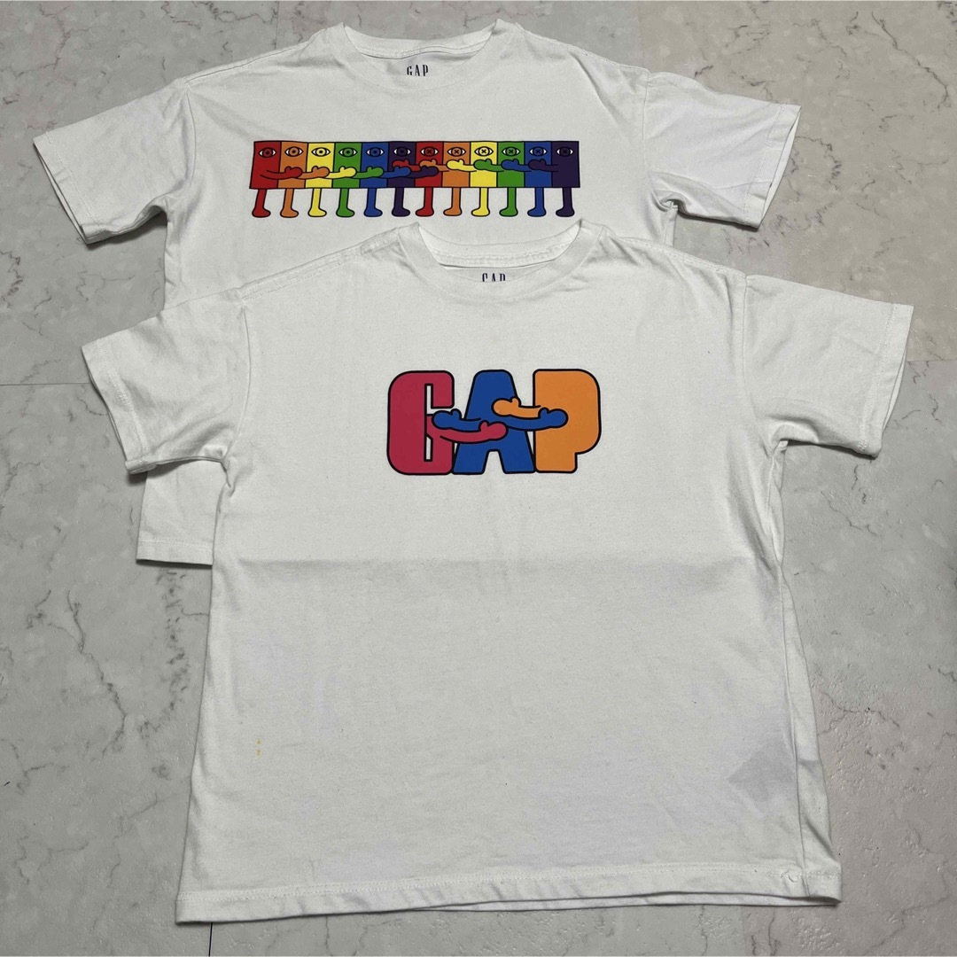 GAP(ギャップ)のGAP Tシャツ2枚セット キッズ/ベビー/マタニティのキッズ服女の子用(90cm~)(Tシャツ/カットソー)の商品写真