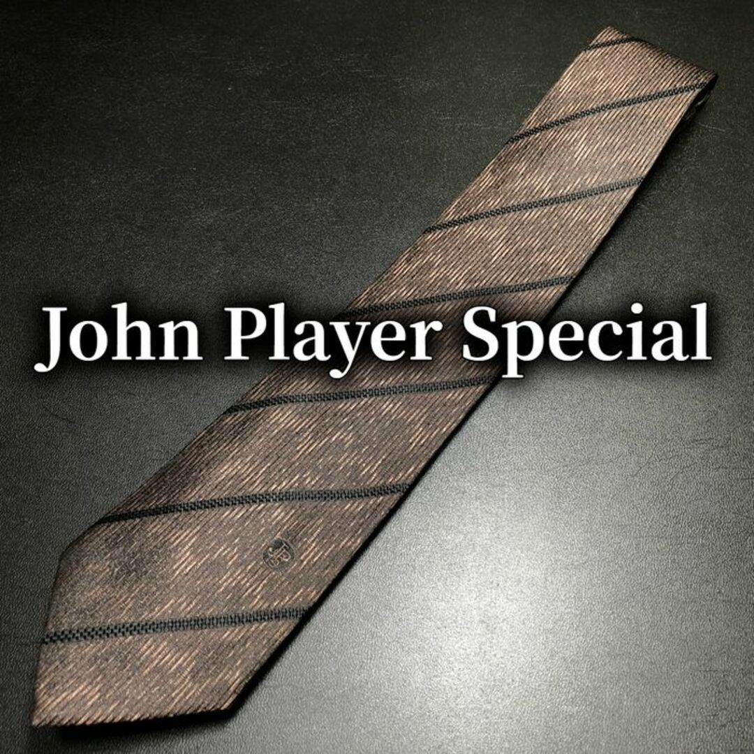 JPS(ジェーピーエス)のジョンプレイヤースペシャル ロゴレジメンタル ネクタイ B103-U10 メンズのファッション小物(ネクタイ)の商品写真