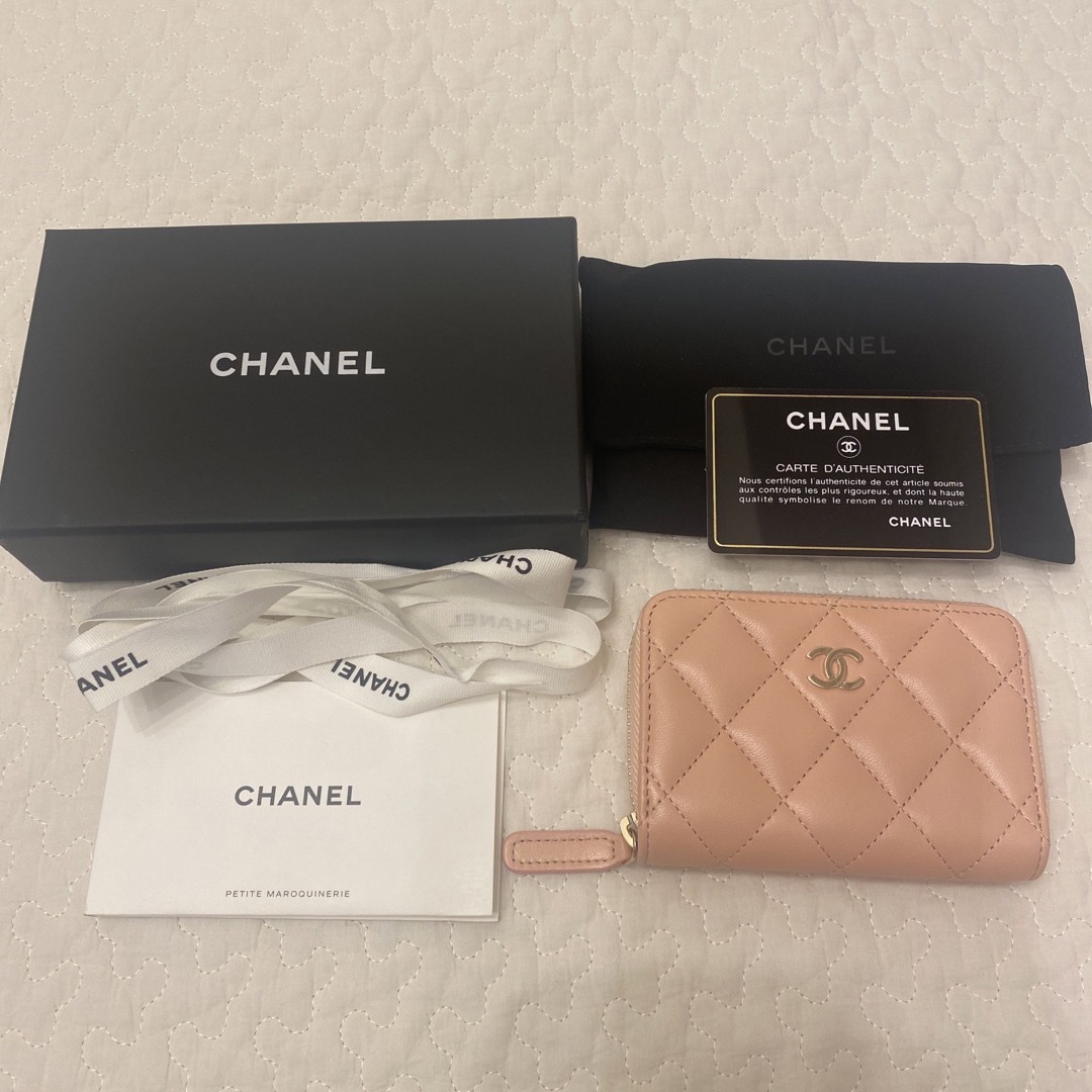 CHANEL - CHANEL コインケース ピンク ラムスキンの通販 by 