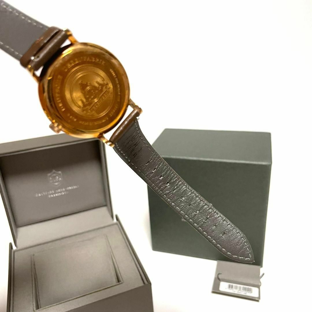 DUFA(ドゥッファ)のDUFA DF-9001 スモセコ クォーツ 腕時計 2針 不動 茶色 レザー メンズの時計(腕時計(アナログ))の商品写真