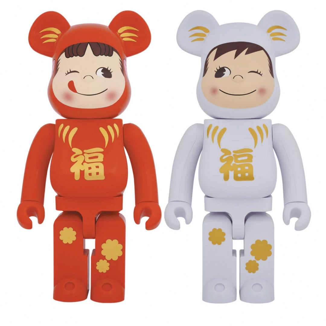 MEDICOM TOY - BE@RBRICK 達磨 ペコちゃん／ポコちゃん 1000% 2体セット
