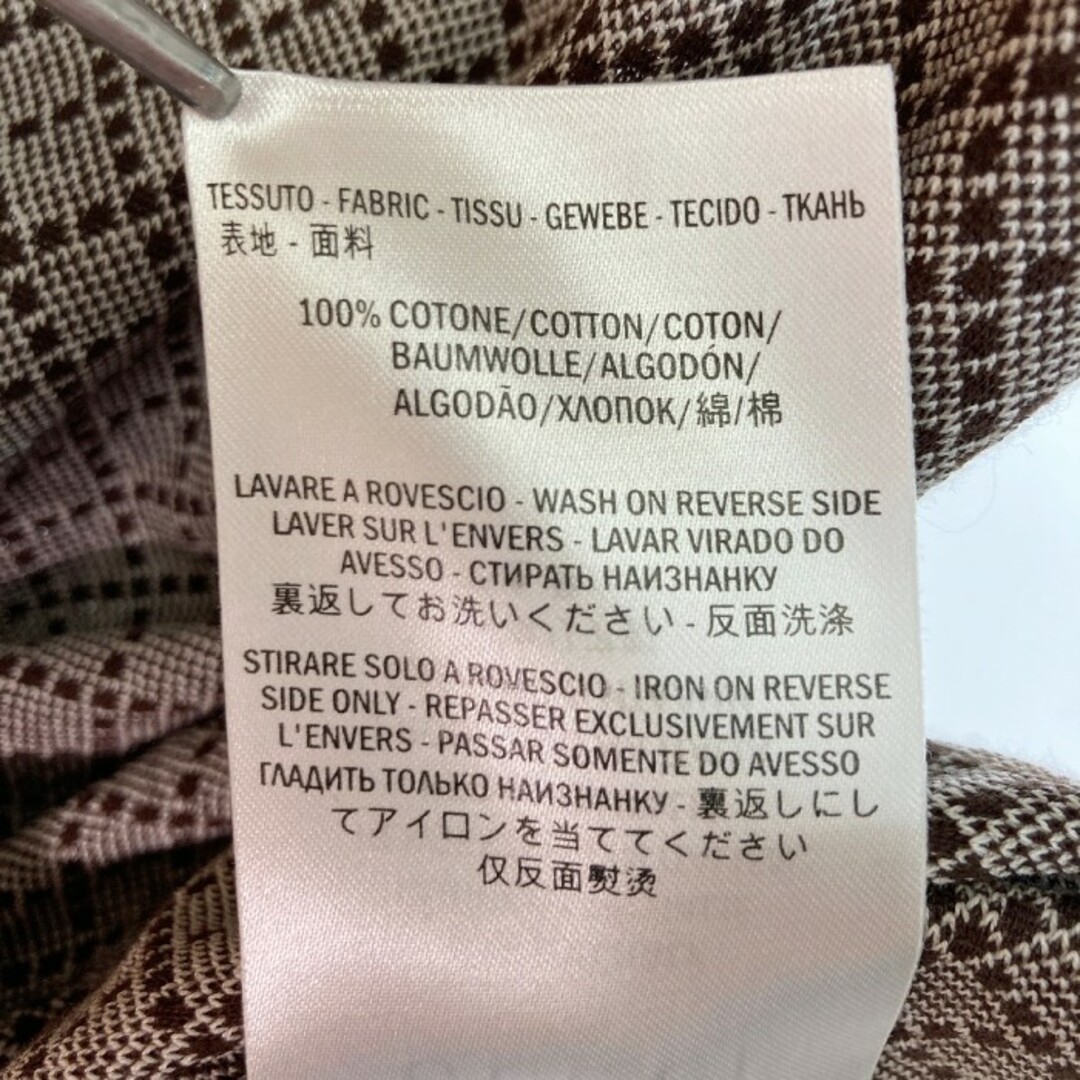 Gucci(グッチ)の★グッチ 総柄 半袖ポロシャツ ブラウン×ホワイト sizeS メンズのトップス(Tシャツ/カットソー(半袖/袖なし))の商品写真