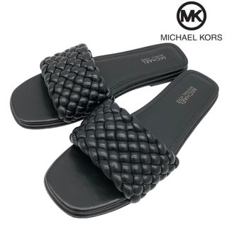 マイケルコース(Michael Kors)の〈美品）MICHAEL MICHAEL KORSマイケルコース【23cm】黒(サンダル)