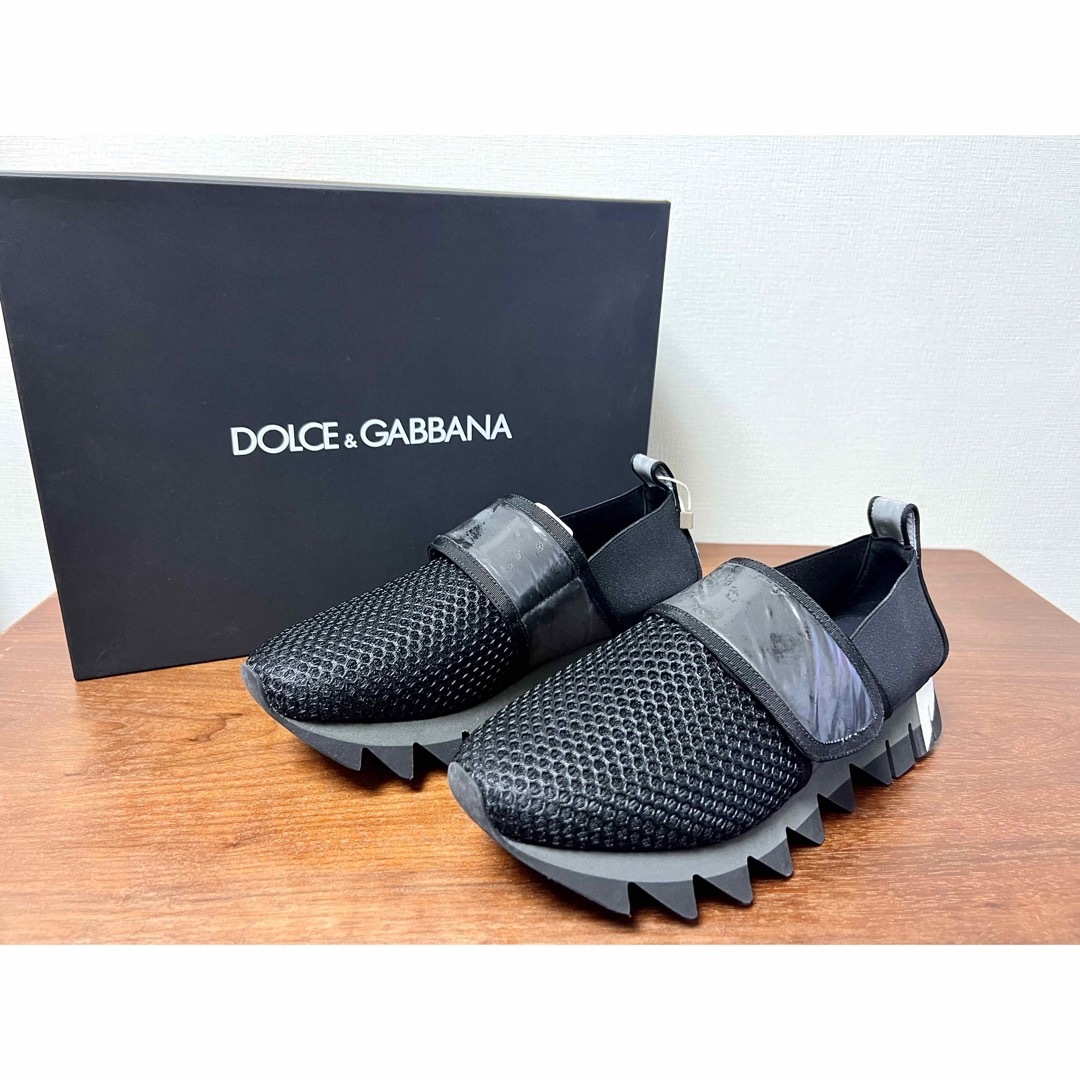 DOLCE&GABBANA(ドルチェアンドガッバーナ)のDOLCE&GABBANA シャークソール スニーカー ブラック メンズの靴/シューズ(スニーカー)の商品写真