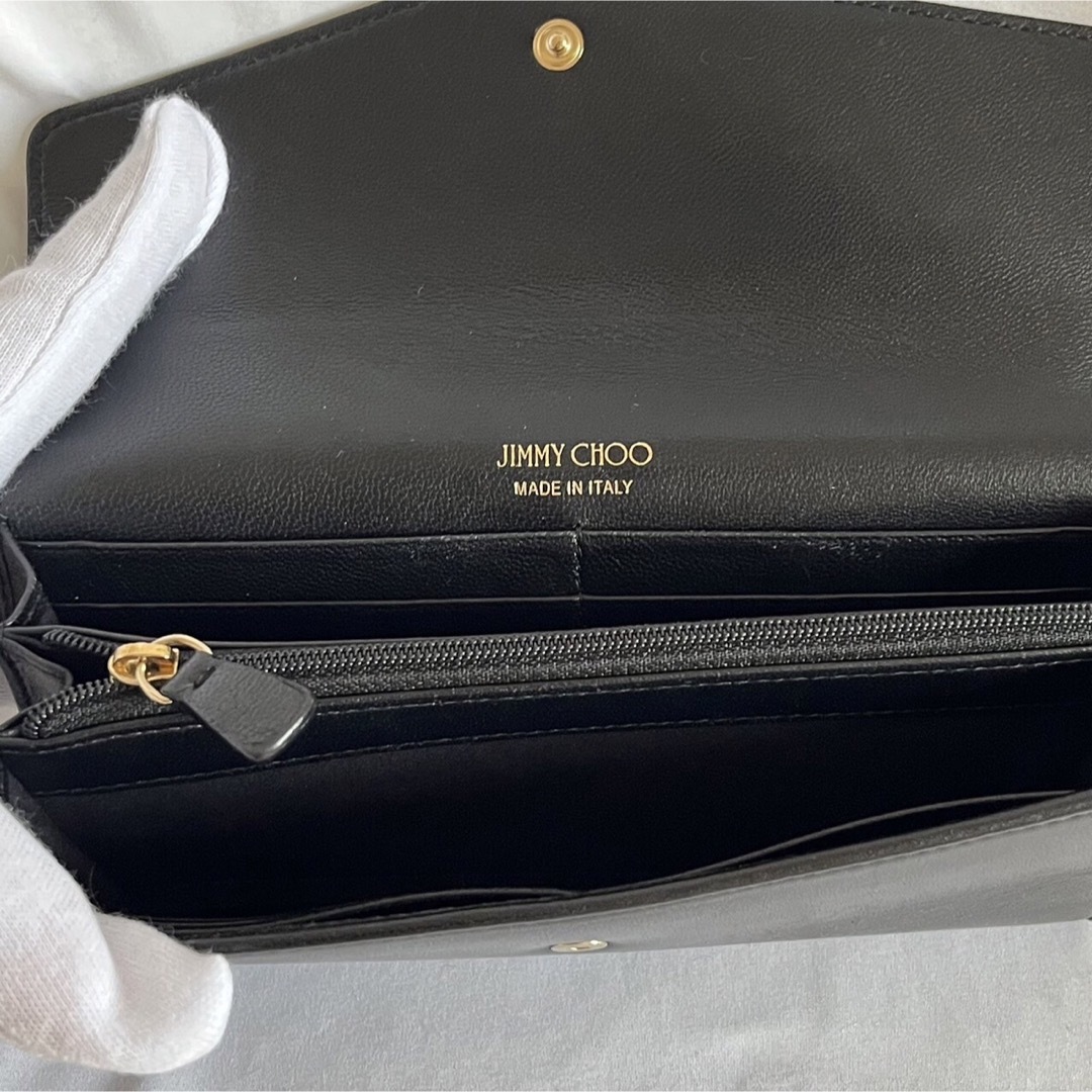 【大人気】ジミーチュウ　jimmy Choo 長財布　ウォレット　黒　ブラック