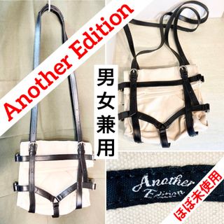 アナザーエディション(ANOTHER EDITION)の【ほぼ未使用／必見！】アナザーエディション　キャンバス素材　ショルダーバック(ショルダーバッグ)