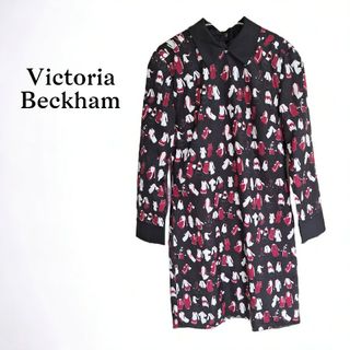 ヴィクトリアベッカム(Victoria Beckham)のヴィクトリア バイ ヴィクトリアベッカム シルク混 ミニワンピース(ミニワンピース)