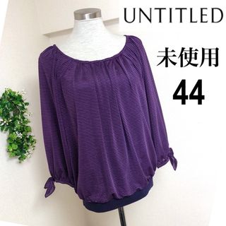 アンタイトル(UNTITLED)の【未使用】アンタイトル（44）大きいサイズのプルオーバートップス(カットソー(長袖/七分))