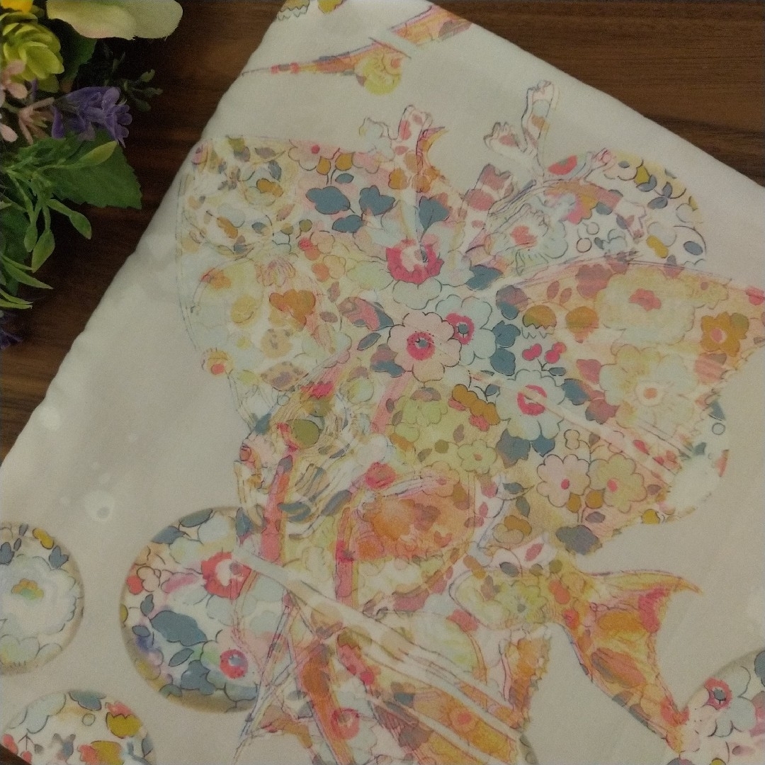 ガーゼハンカチ❁リバティプリント使用 ハンドメイド