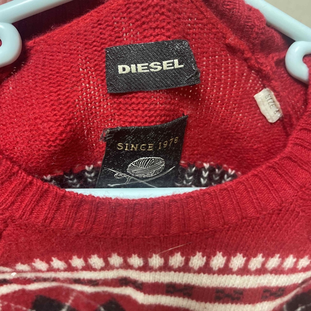 DIESEL(ディーゼル)のディーゼル DIESEL ニットセーター アーガイル柄 クルーネック メンズのトップス(ニット/セーター)の商品写真