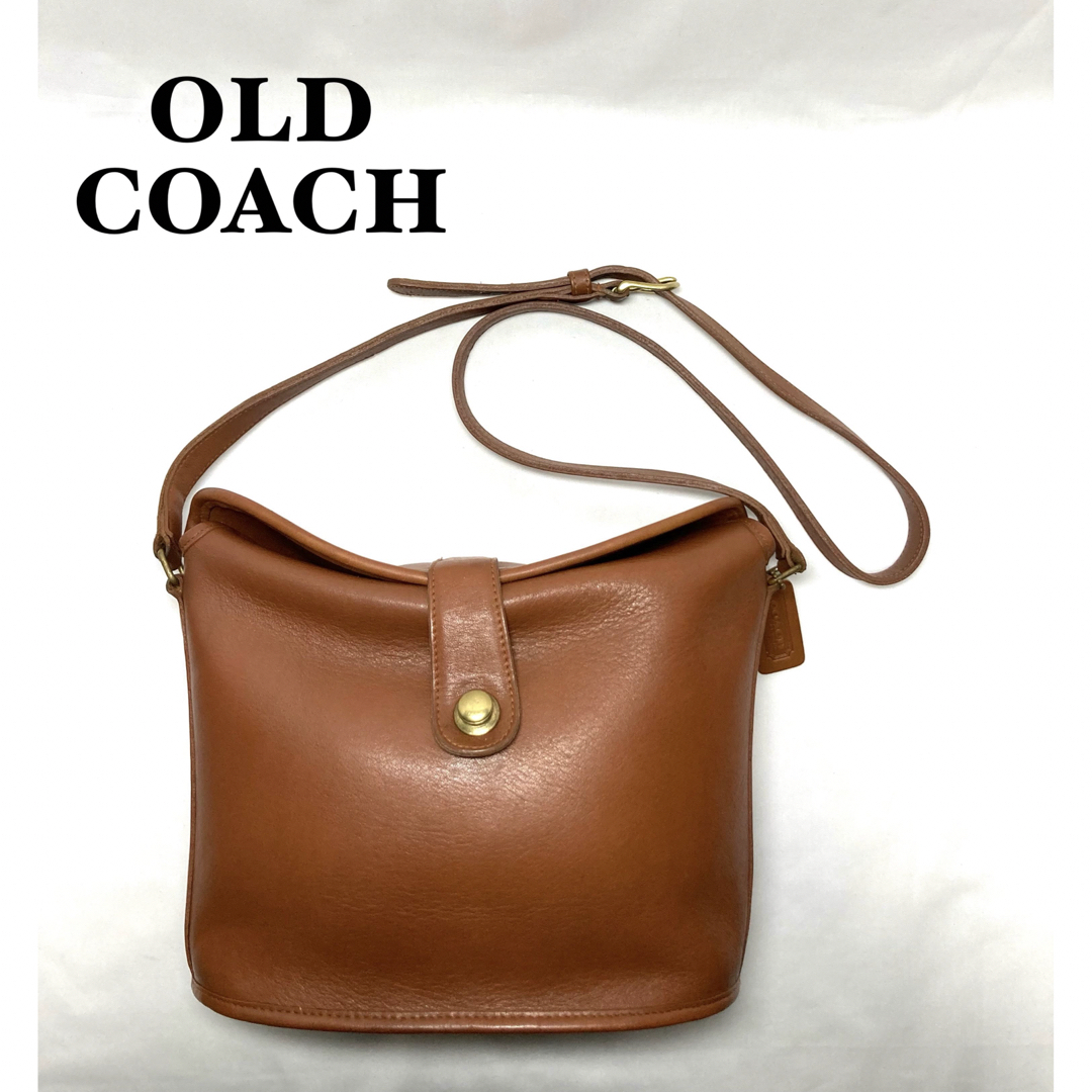 中央18㎝横幅【希少モデル】COACH オールドコーチ　ショルダーバッグ　ドイツホック　108