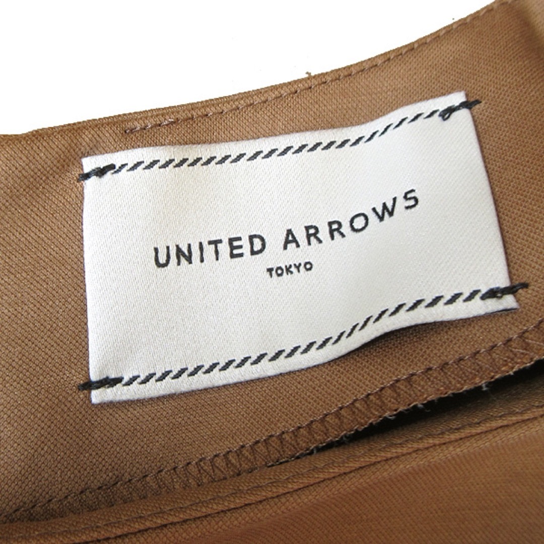 UNITED ARROWS(ユナイテッドアローズ)の美品 40(L位) ユナイテッドアローズ ワンピース ブラウン レディースのワンピース(ひざ丈ワンピース)の商品写真