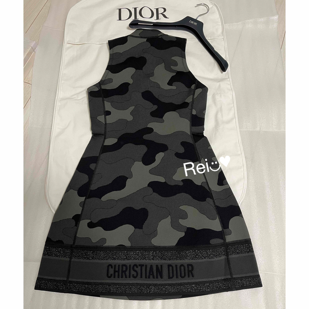 【極美品】Dior  2020AW 迷彩 ロゴ ワンピース