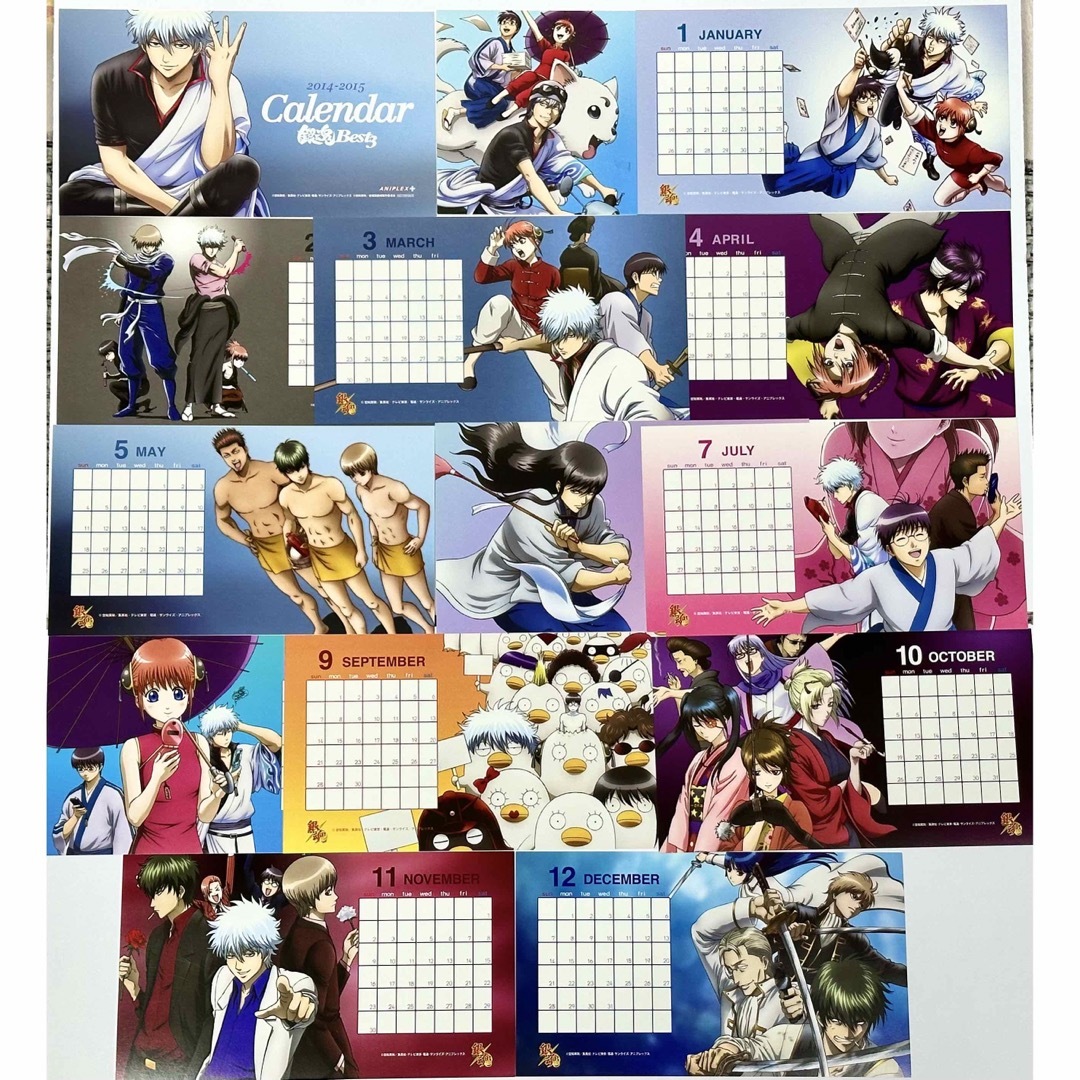 レア✨銀魂Best3特典 卓上カレンダー カード スタンド コレクションに◎銀時 エンタメ/ホビーのアニメグッズ(その他)の商品写真