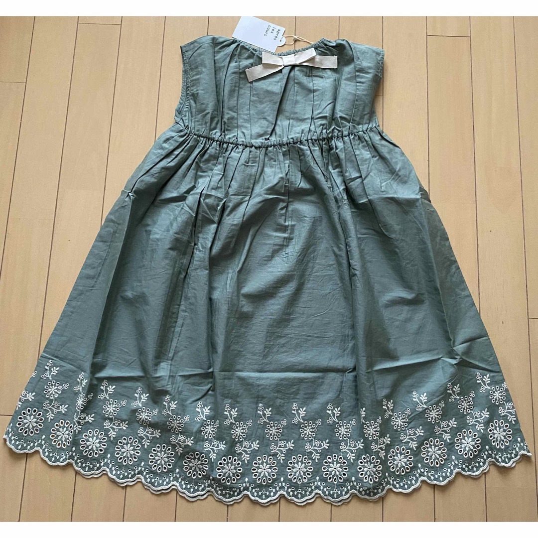 apres les cours(アプレレクール)のアプレレクール バックリボンレースワンピース130 キッズ/ベビー/マタニティのキッズ服女の子用(90cm~)(ワンピース)の商品写真