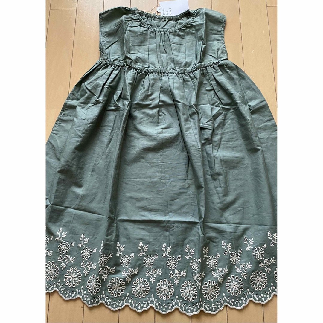 apres les cours(アプレレクール)のアプレレクール バックリボンレースワンピース130 キッズ/ベビー/マタニティのキッズ服女の子用(90cm~)(ワンピース)の商品写真