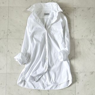 ドゥーズィエムクラス(DEUXIEME CLASSE)の美品♪定番人気 ドゥーズィエムクラス ワイヤーwash シャツ 白シャツ(シャツ/ブラウス(長袖/七分))