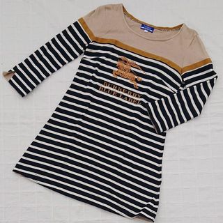 バーバリーブルーレーベル(BURBERRY BLUE LABEL)の36　BURBERRY BLUE LABEL　ボーダー　七分袖カットソー(Tシャツ(長袖/七分))