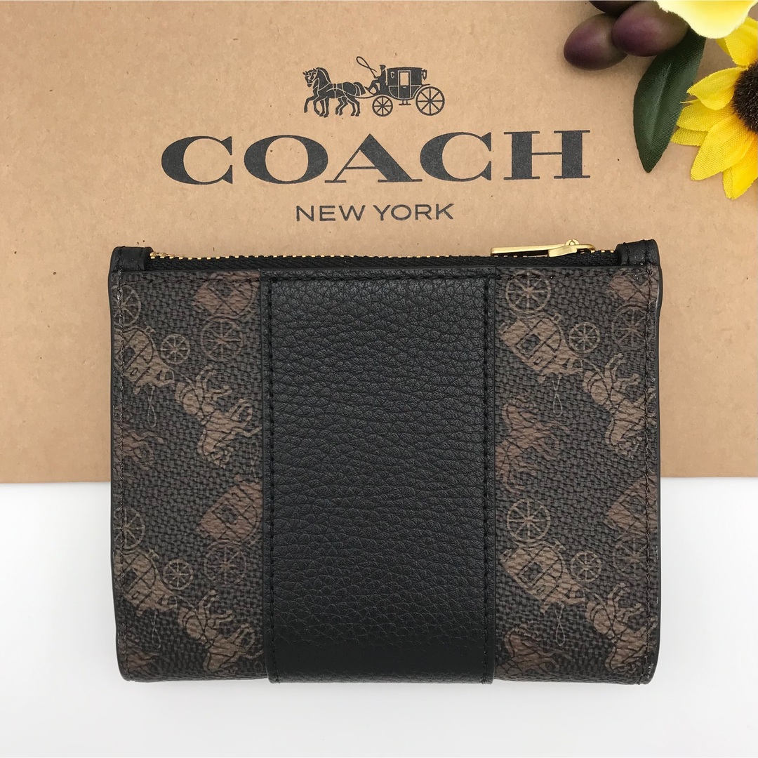 COACH 財布 ☆大人気☆ バイフォールド スナップウォレット ブラック