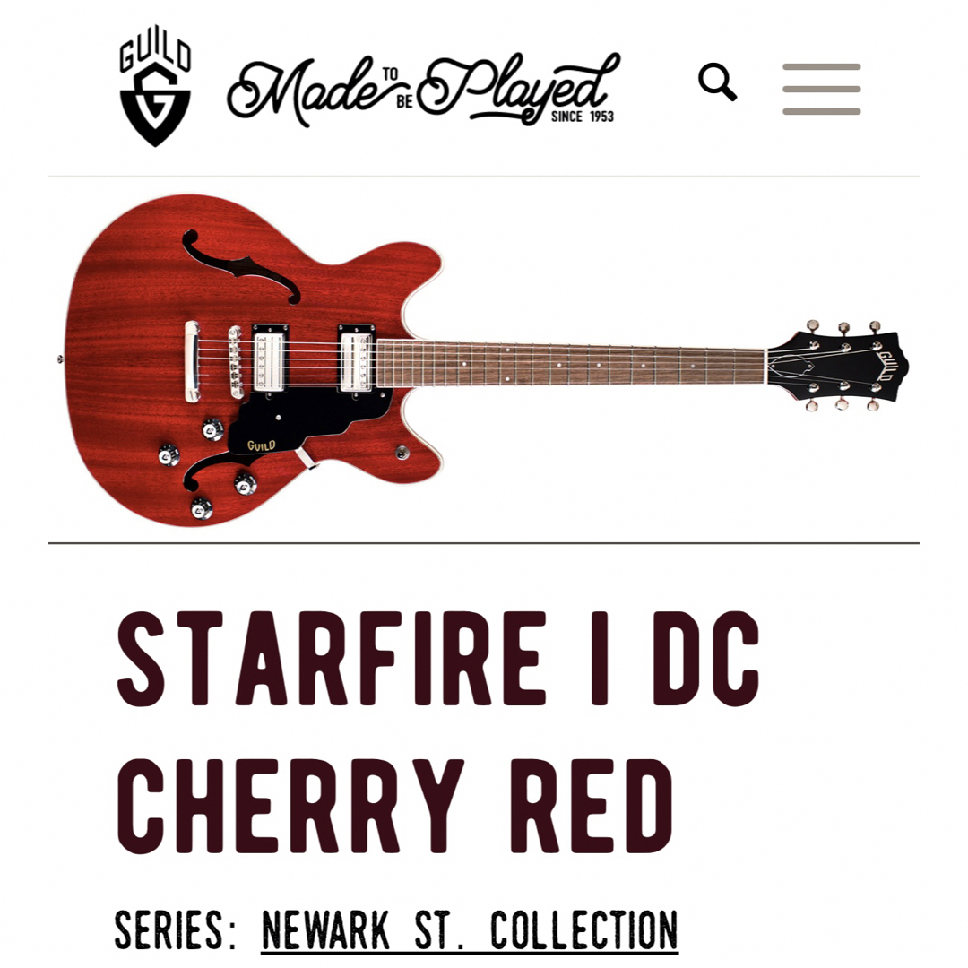 GUILD STARFIRE I DC -Cherry Red-