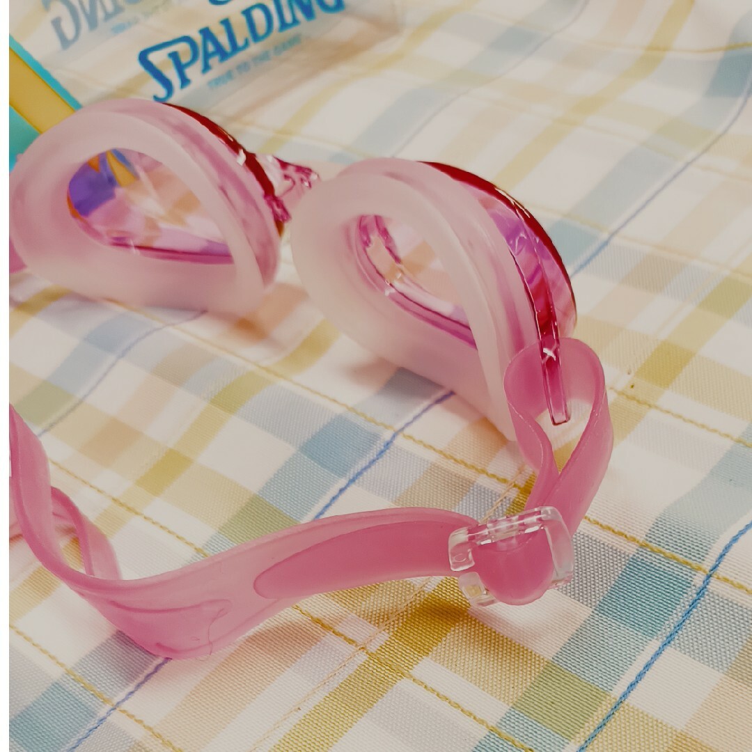 SPALDING(スポルディング)の日本製　ジュニアスイミングゴーグル　くもり止め　スポルディング　ピンク スポーツ/アウトドアのスポーツ/アウトドア その他(その他)の商品写真