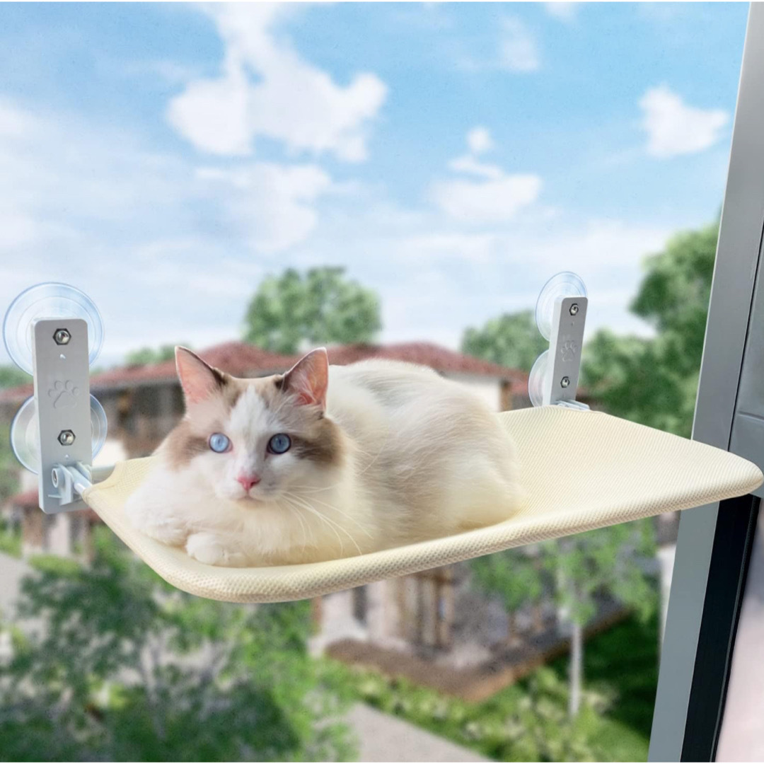 猫ハンモック 折畳み式猫ハンモック 猫窓用ハンモック 猫窓ベッド 窓ハンモック