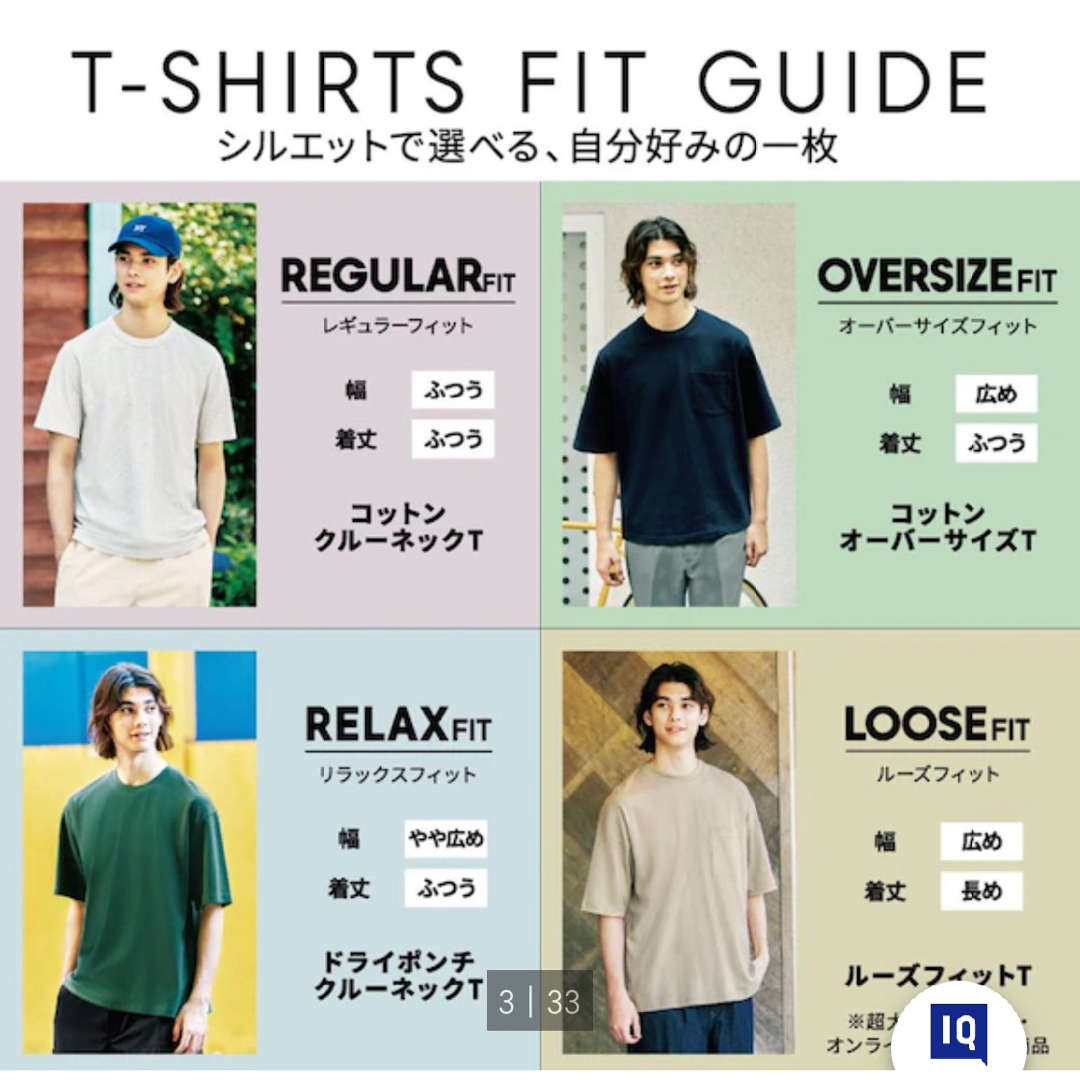 GU(ジーユー)の着用1回　GU コットンクルーネックT(半袖) Lサイズ　メンズ　レディース メンズのトップス(Tシャツ/カットソー(半袖/袖なし))の商品写真