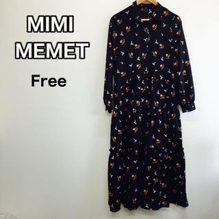 MIMIMEMETE - MIMIMEMET レトロ柄ロングワンピース(フラワー&バード ... MIMIMEMETE(ミミメメット)/ローファー