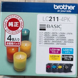 brother ブラザー　インクカートリッジ LC211-4PK 4色　純正(その他)