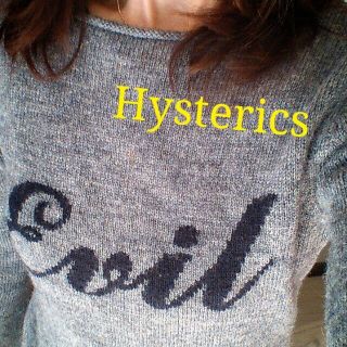 ヒステリックグラマー(HYSTERIC GLAMOUR)のHystericsグレーｾｰﾀー☆送迎込(ニット/セーター)