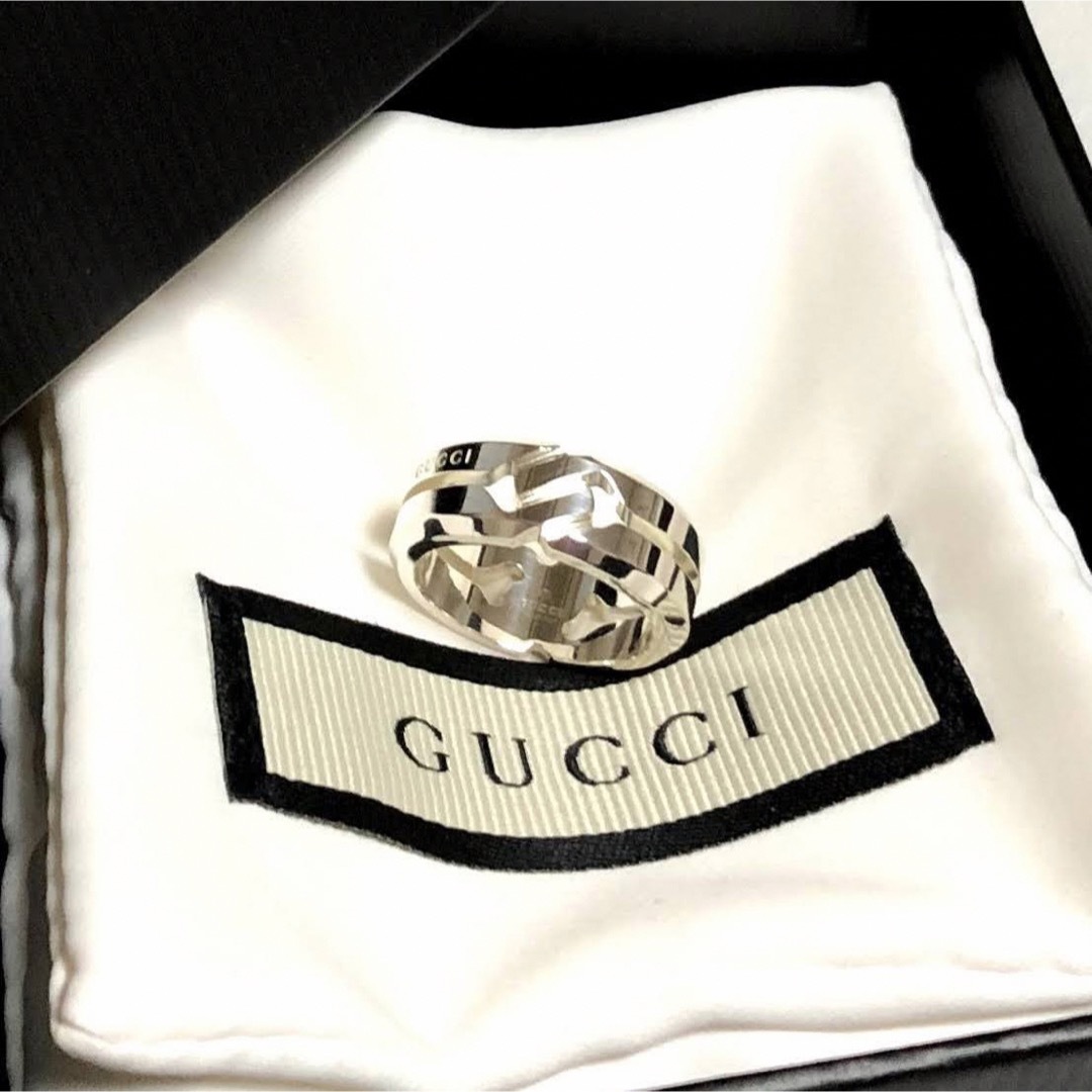 GUCCI グッチ ノットリング 8号 8号 シルバーリング 指輪