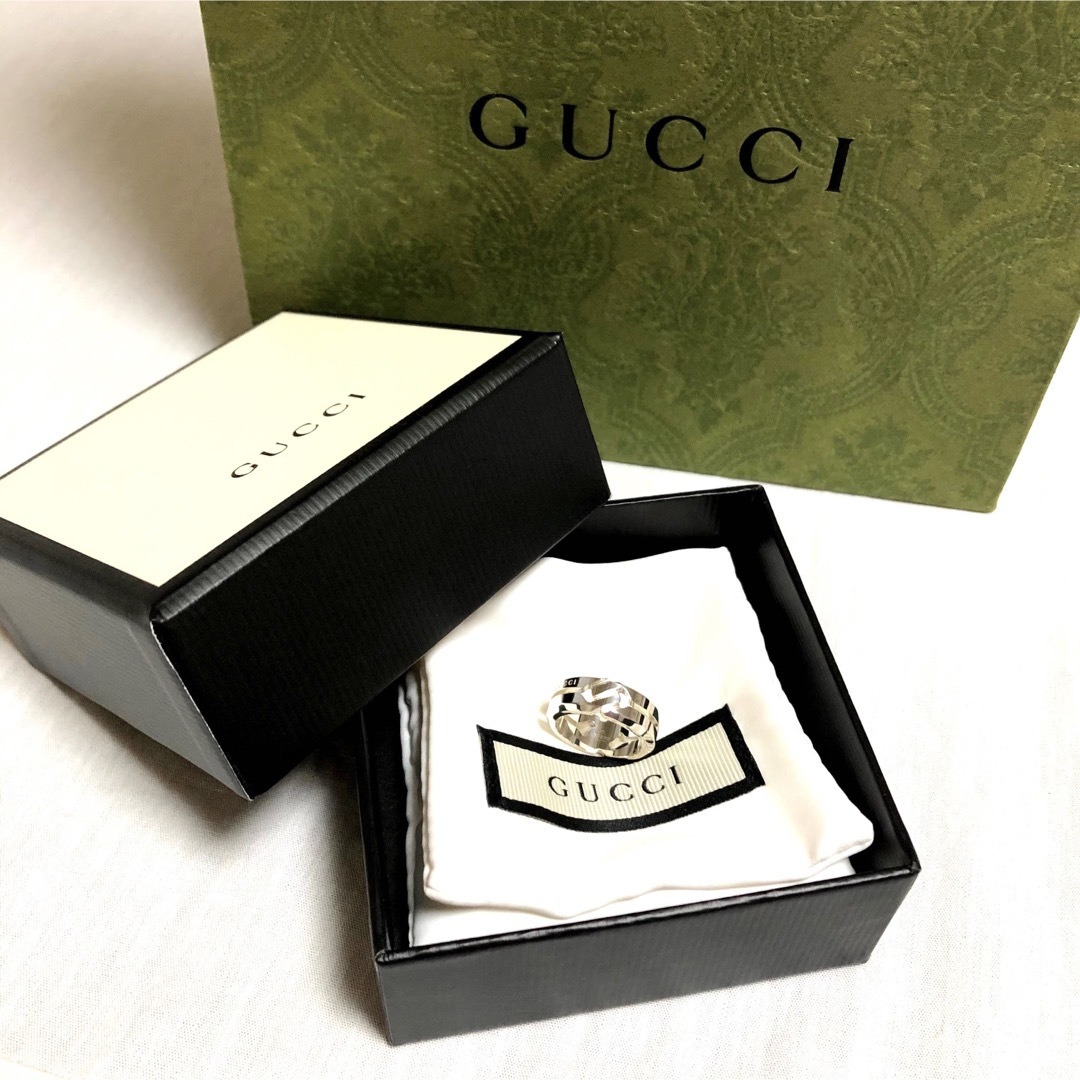 GUCCI グッチ ノットリング 8号 8号 シルバーリング 指輪